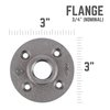 Stz Industries Pipe Decor Malleable Iron Flange 3/4 in. 310 F-34-6